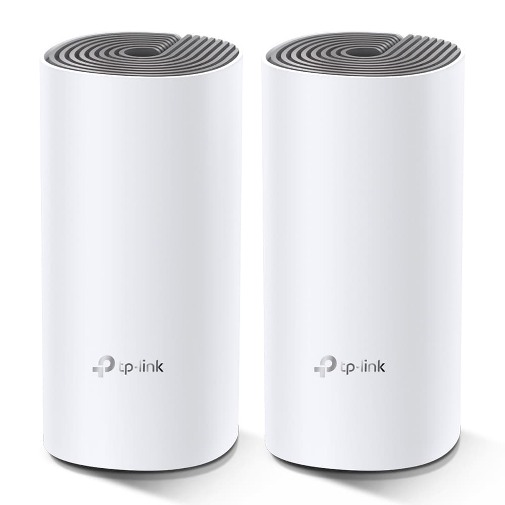 TP-Link Deco E4 (2-pack) Bi-bande (2,4 GHz / 5 GHz) Wi-Fi 5 (802.11ac) Blanc, Gris Interne