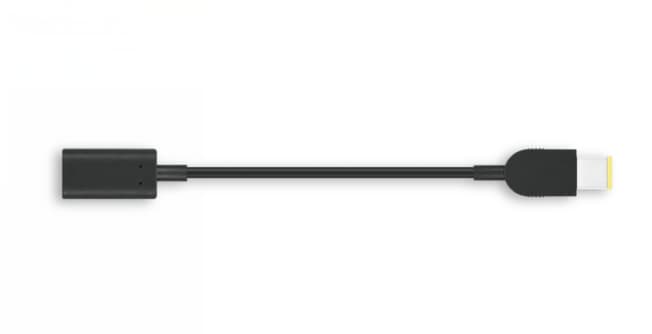 Lenovo 4X90U45346 câble USB 0,018 m USB-C Slim-tip Noir