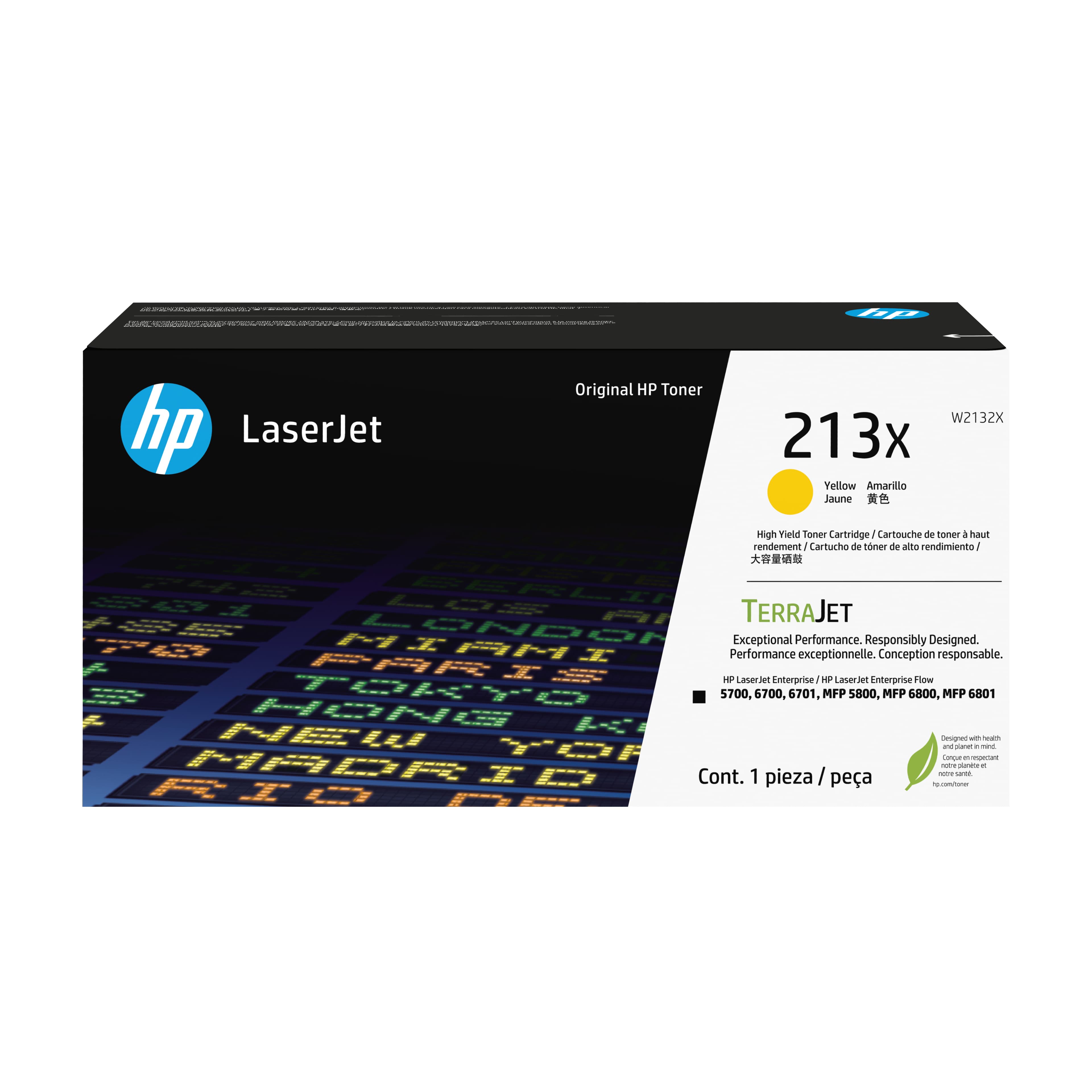 HP 213X Toner LaserJet authentique Grande capacité Jaune