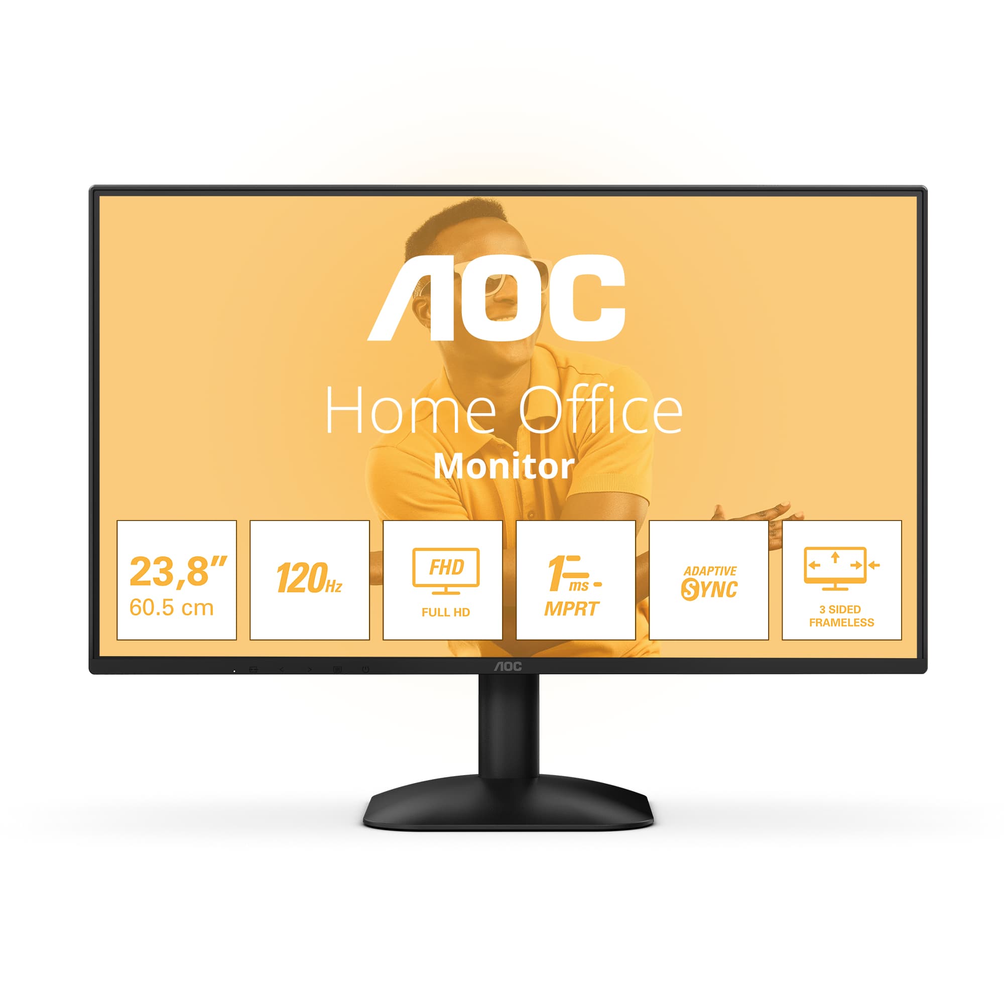 AOC 24B31H écran plat de PC 60,5 cm (23.8") 1920 x 1080 pixels Full HD Noir