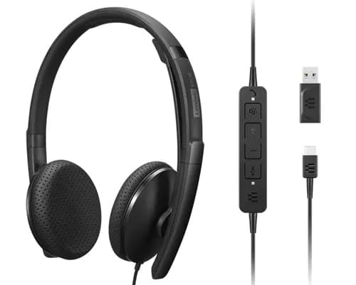 Lenovo 4XD1M45626 casque Avec fil Arceau USB Type-C Noir