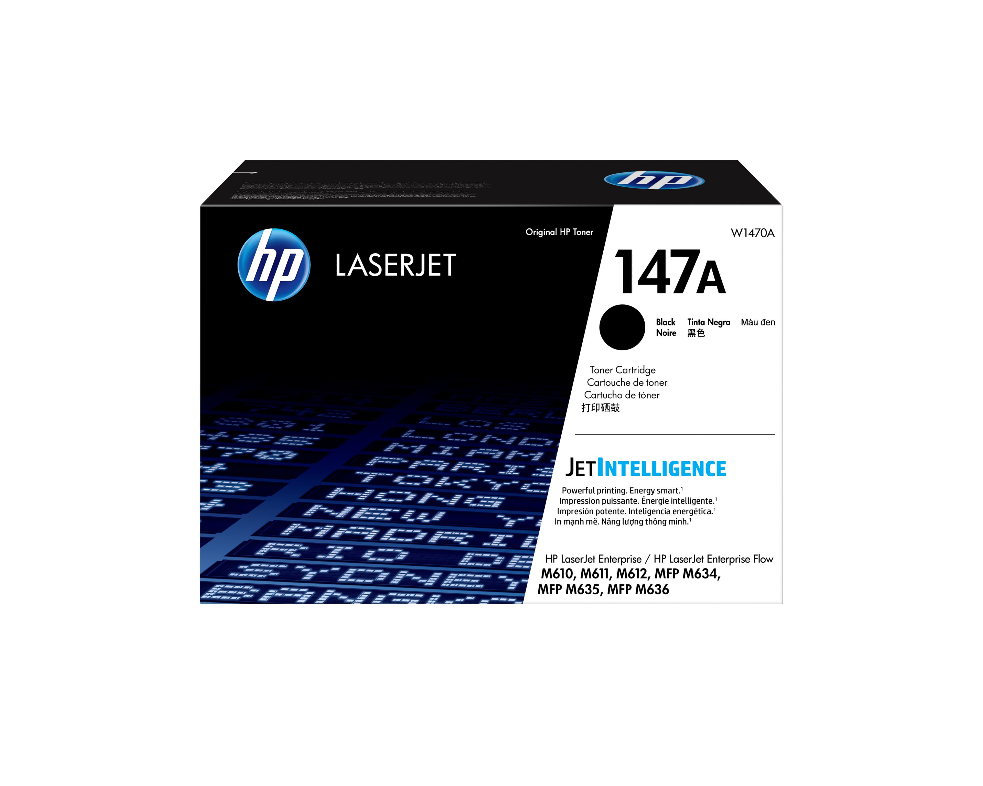 HP LaserJet Cartouche de toner noir 147A authentique
