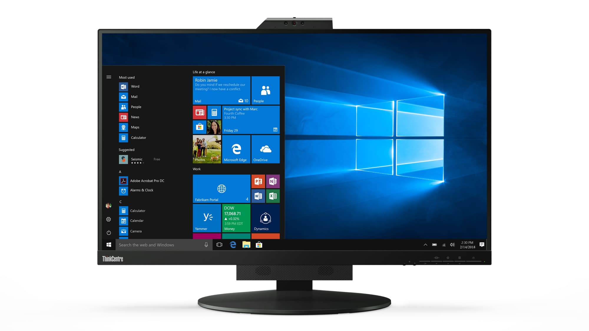 Lenovo ThinkCentre Tiny-In-One 27 écran plat de PC 68,6 cm (27") 2560 x 1440 pixels Quad HD LED Noir