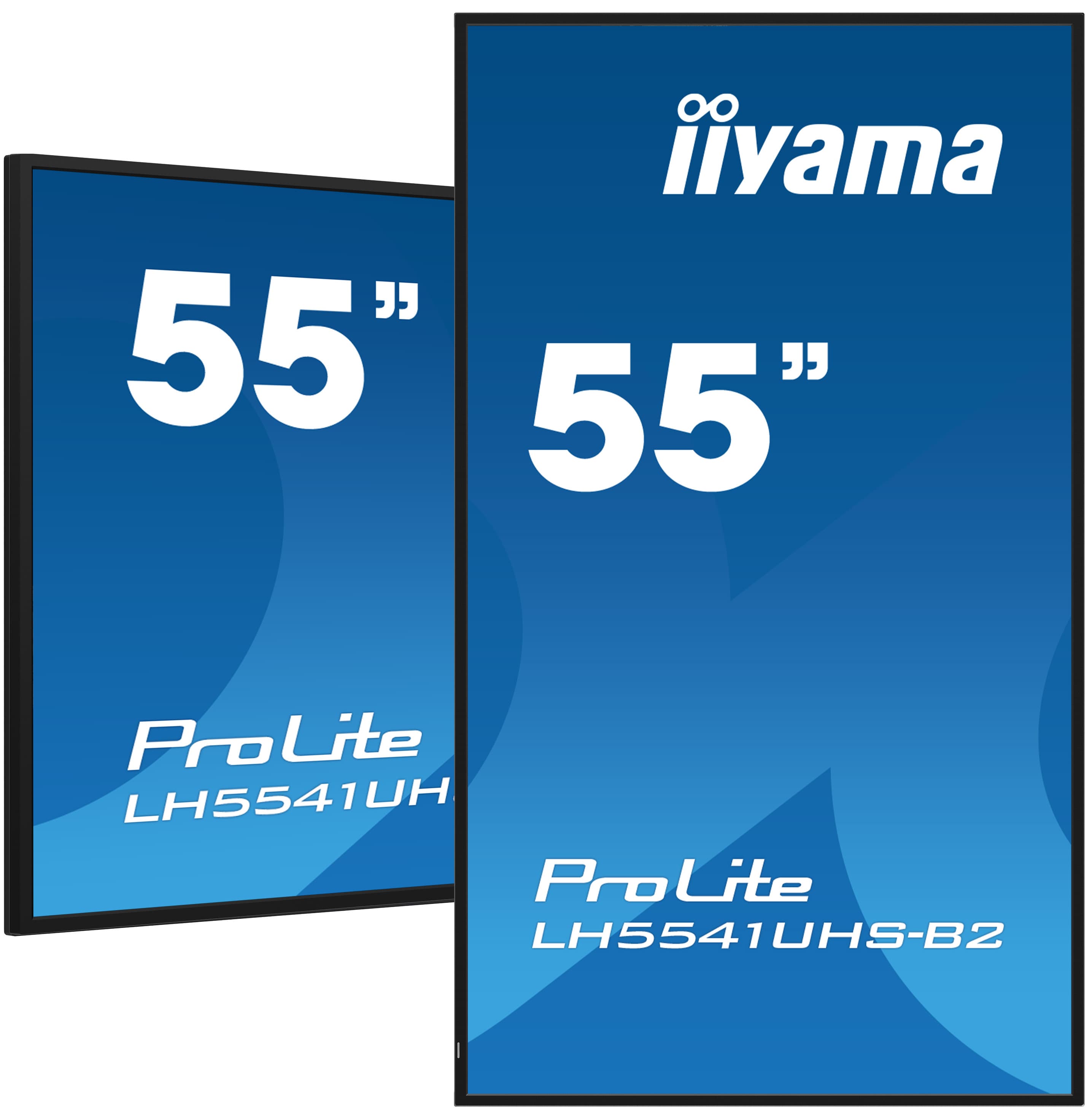 iiyama LH5541UHS-B2 Écran d'affichage dynamique En forme de kiosk 138,7 cm (54.6") LCD 500 cd/m² 4K Ultra HD Noir Intégré dans le processeur 24/7