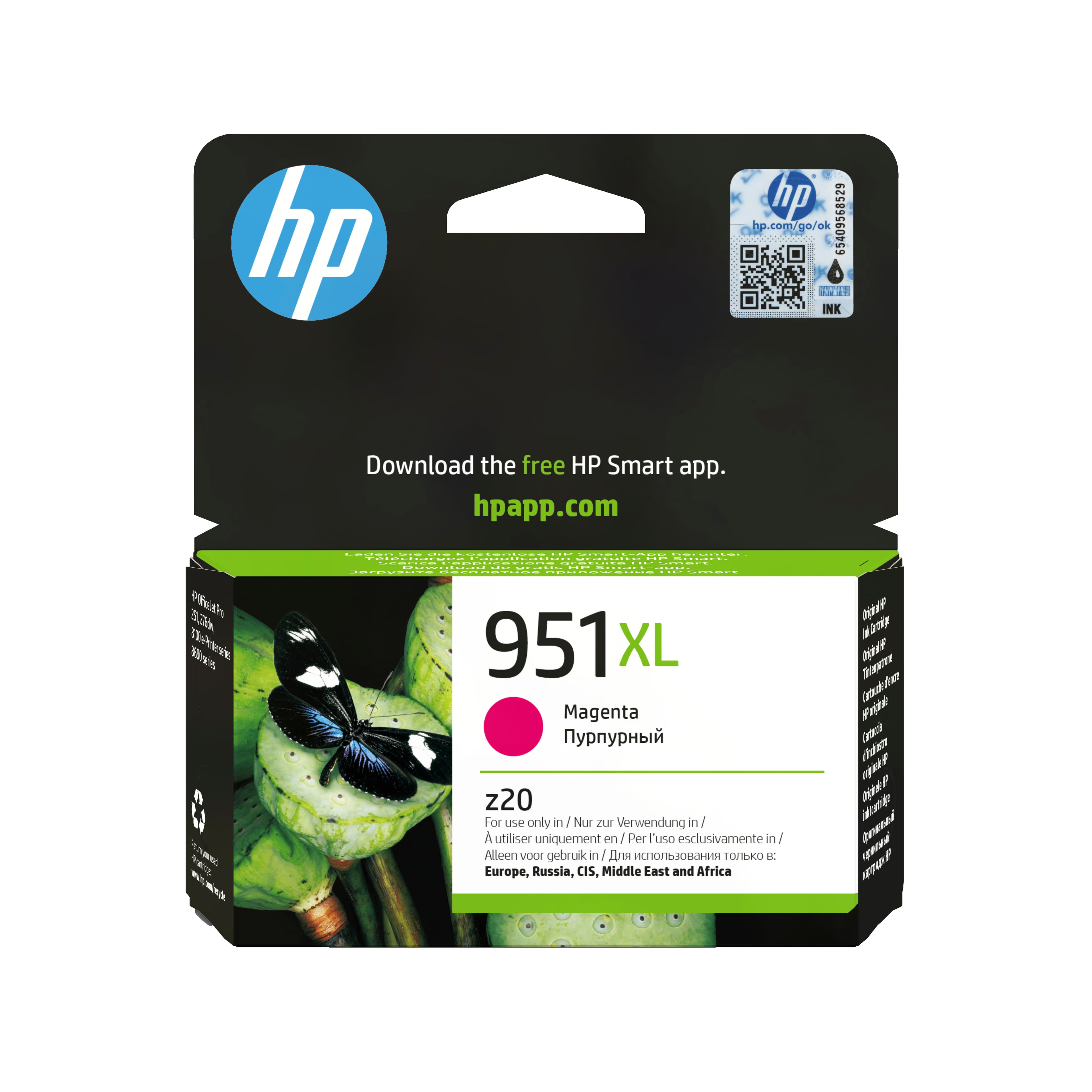 HP 951XL cartouche d'encre magenta grande capacité authentique