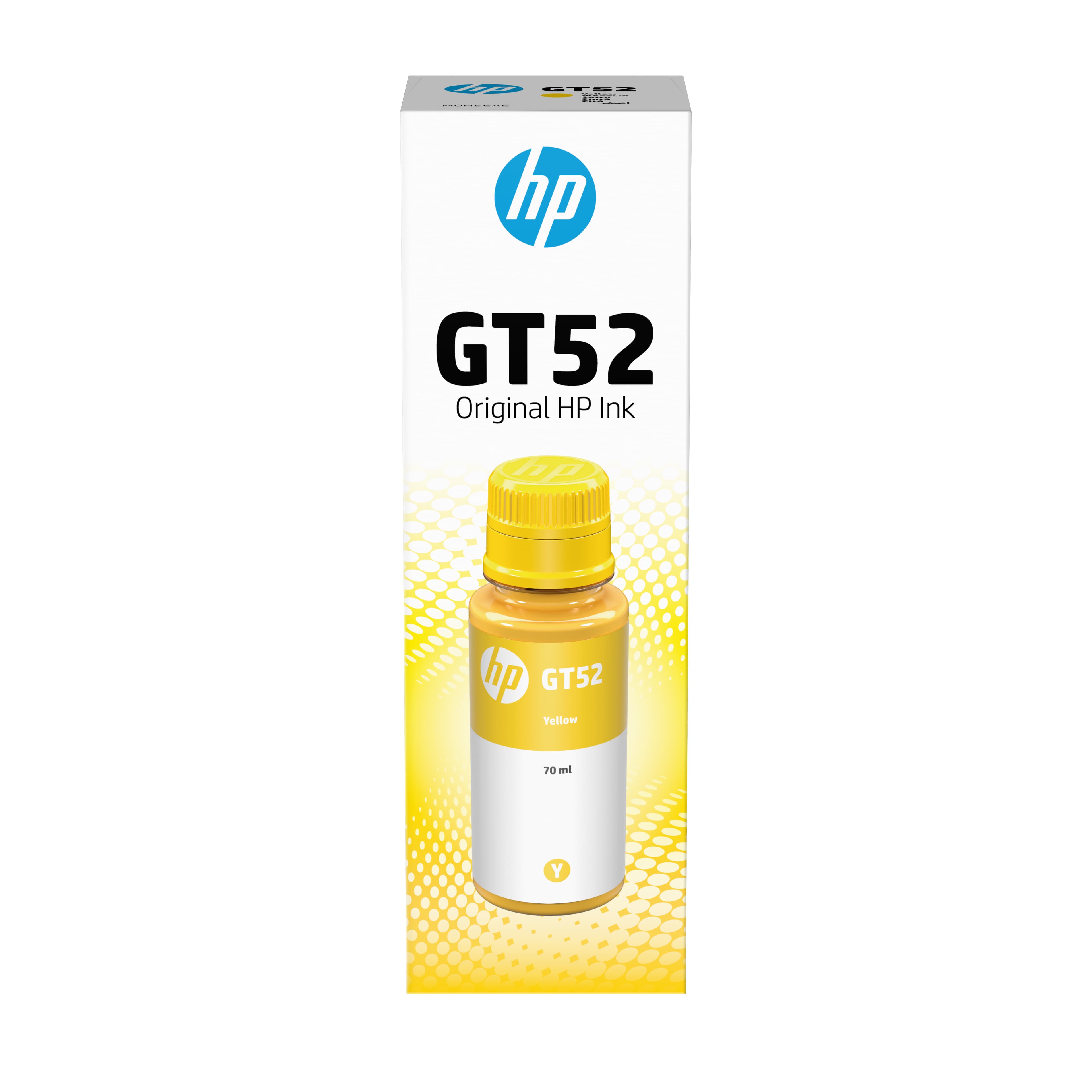 HP Bouteille d'encre jaune GT52 authentique