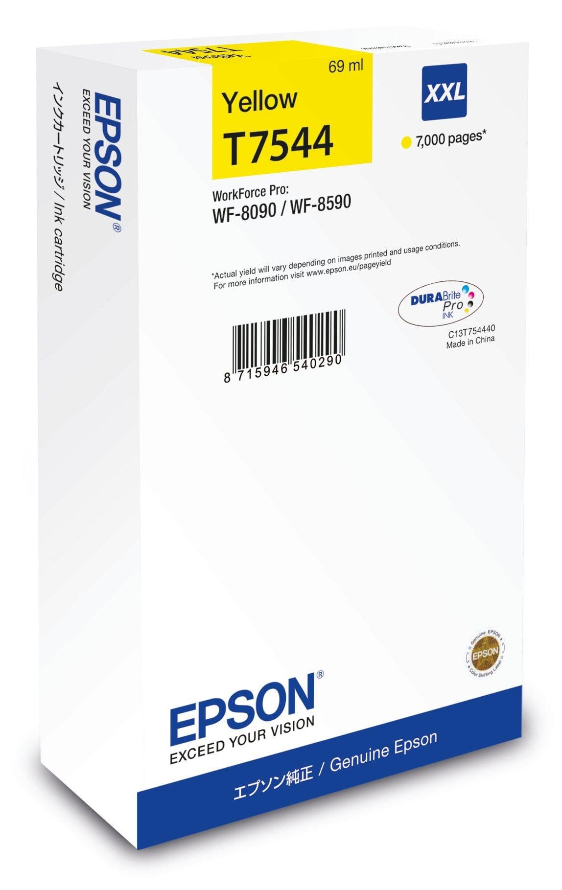 Epson C13T75444N cartouche d'encre 1 pièce(s) Original Rendement extra (super) élevé Jaune