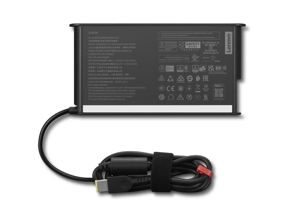 Lenovo 4X21L38742 adaptateur de puissance & onduleur Intérieure 230 W Noir