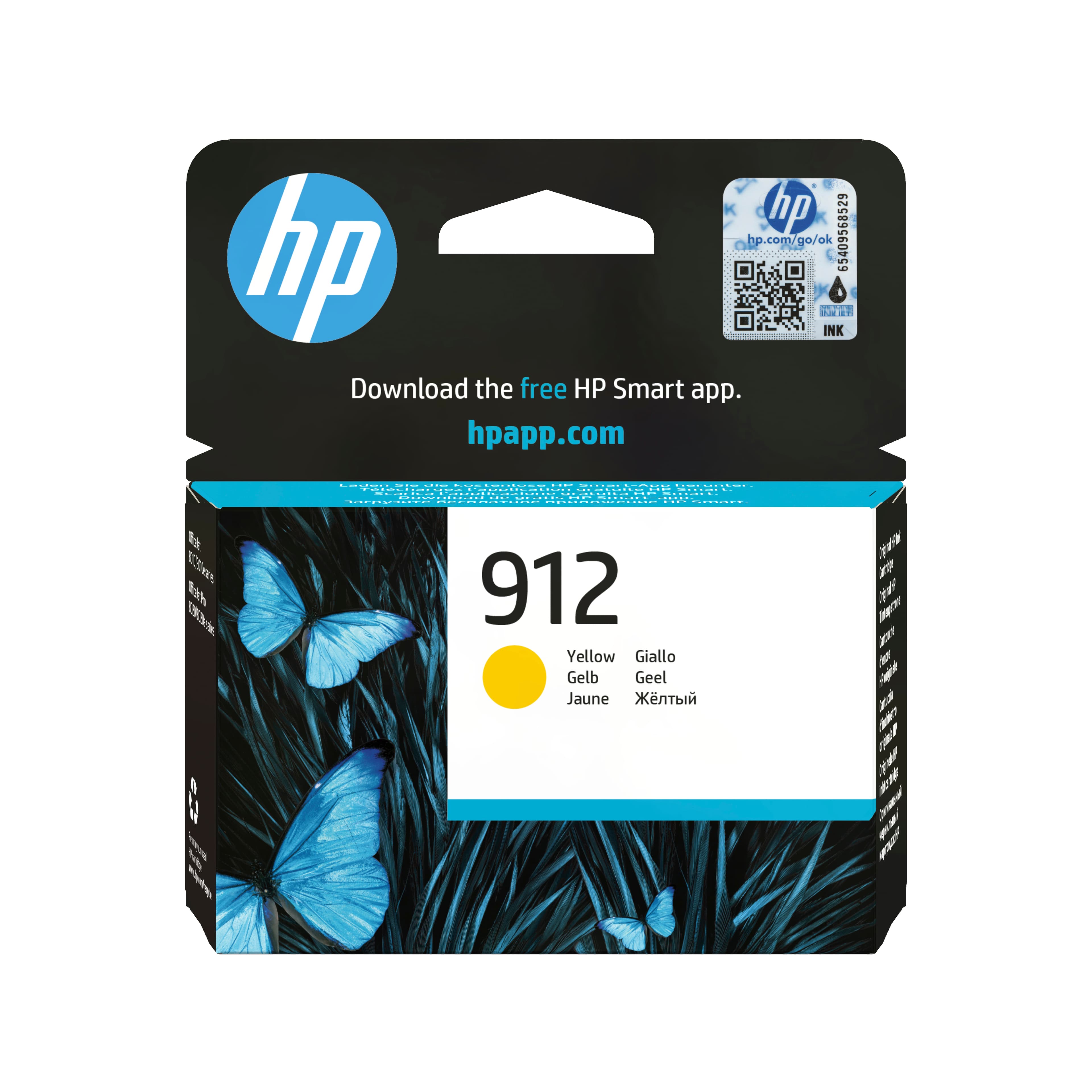 HP 912 Cartouche d'encre jaune authentique