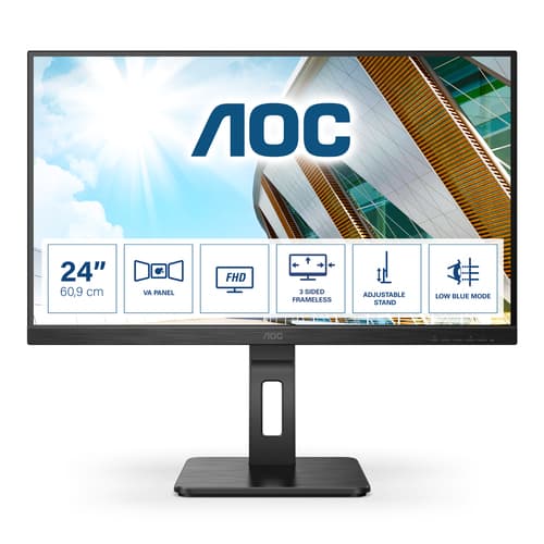 AOC P2 24P2QM écran plat de PC 60,5 cm (23.8") 1920 x 1080 pixels Full HD LED Noir