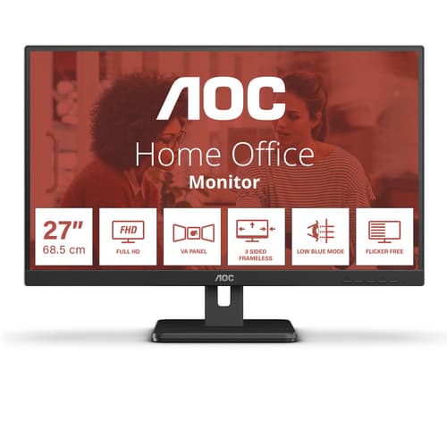 AOC 27E3UM écran plat de PC 68,6 cm (27") 1920 x 1080 pixels Full HD Noir
