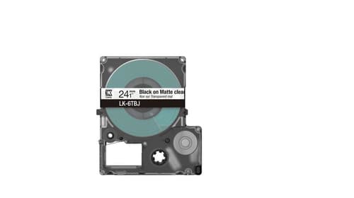 Epson LK-6TBJ Noir, Transparent