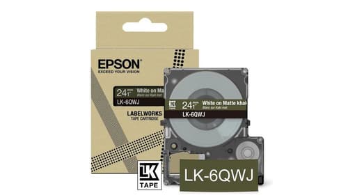 Epson LK-6QWJ Kaki, Blanc