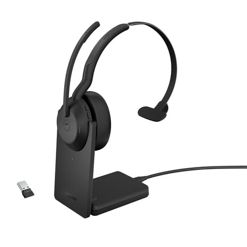 Jabra Evolve2 55 Casque Avec fil &sans fil Arceau Bureau/Centre d'appels Bluetooth Socle de chargement Noir
