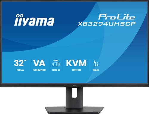 iiyama ProLite XB3294UHSCP-B1 écran plat de PC 80 cm (31.5") 3840 x 2160 pixels 4K Ultra HD Noir