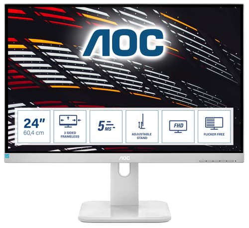 AOC P1 24P1/GR écran plat de PC 60,5 cm (23.8") 1920 x 1080 pixels Full HD LED Gris