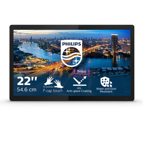 Philips B Line 222B1TFL/00 écran plat de PC 54,6 cm (21.5") 1920 x 1080 pixels Full HD LED Écran tactile Noir
