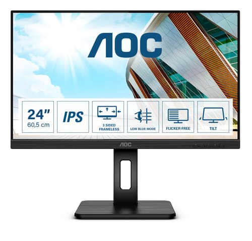 AOC P2 24P2Q écran plat de PC 60,5 cm (23.8") 1920 x 1080 pixels Full HD LED Noir