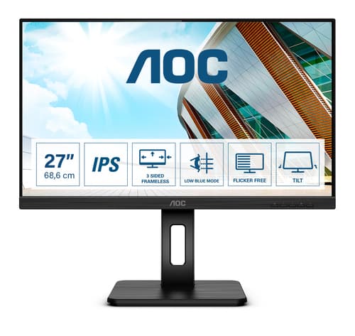 AOC P2 27P2Q écran plat de PC 68,6 cm (27") 1920 x 1080 pixels Full HD LED Noir