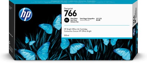 HP Cartouche d'encre DesignJet 766 noir photo de 300 ml