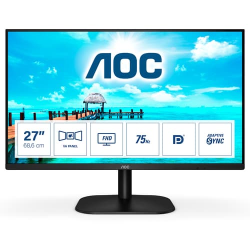AOC B2 27B2QAM écran plat de PC 68,6 cm (27") 1920 x 1080 pixels Full HD LED Noir