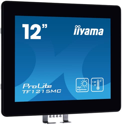 iiyama TF1215MC-B1 écran plat de PC 30,7 cm (12.1") 1024 x 768 pixels LCD Écran tactile Noir