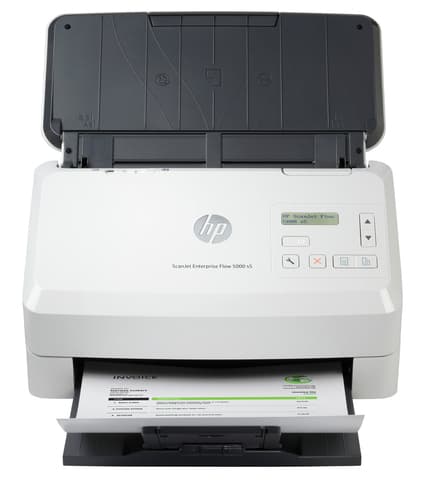 HP ScanJet Enterprise Flow 5000 s5 Scanner à defilement A4, jusqu’à 65ppm/130ipm, 600 x 600 DPI