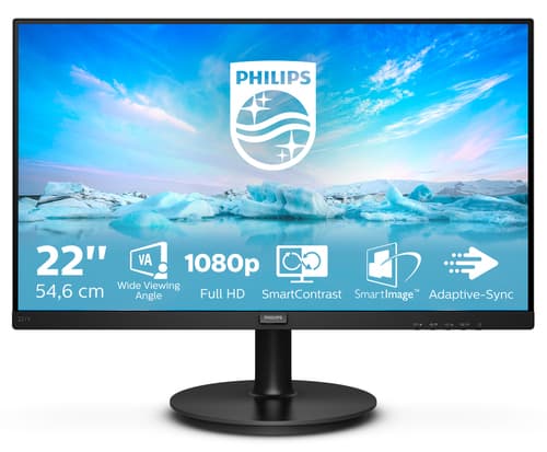 Philips V Line 221V8A/00 écran plat de PC 54,6 cm (21.5") 1920 x 1080 pixels Full HD LED Noir
