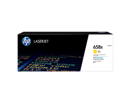 HP Toner jaune LaserJet 658X authentique grande capacité