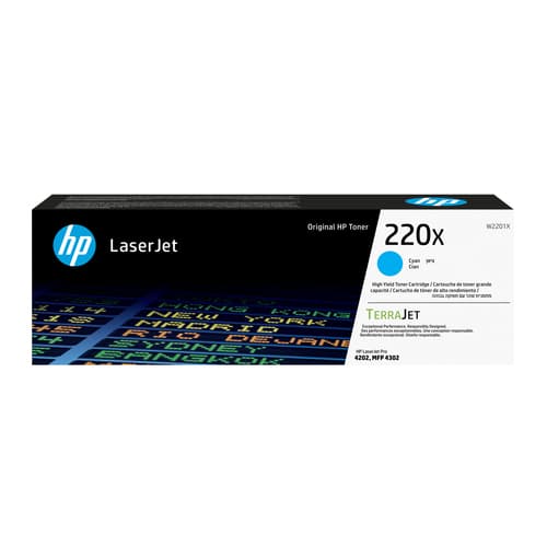HP Toner LaserJet cyan authentique 220X