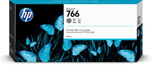 HP Cartouche d'encre DesignJet 766 gris de 300 ml