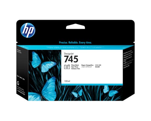 HP Cartouche d'encre DesignJet 745 noir photo, 130 ml