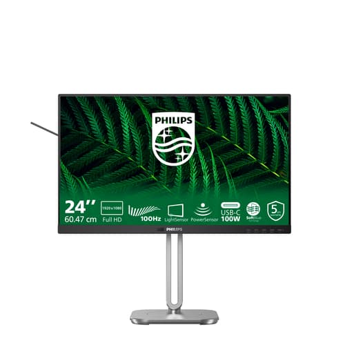 Philips 5000 series 24B2G5301/00 écran plat de PC 60,5 cm (23.8") 1920 x 1080 pixels Full HD LCD Noir