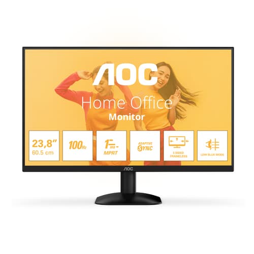 AOC B3 24B35HM2 écran plat de PC 60,5 cm (23.8") 1920 x 1080 pixels Full HD LED Noir